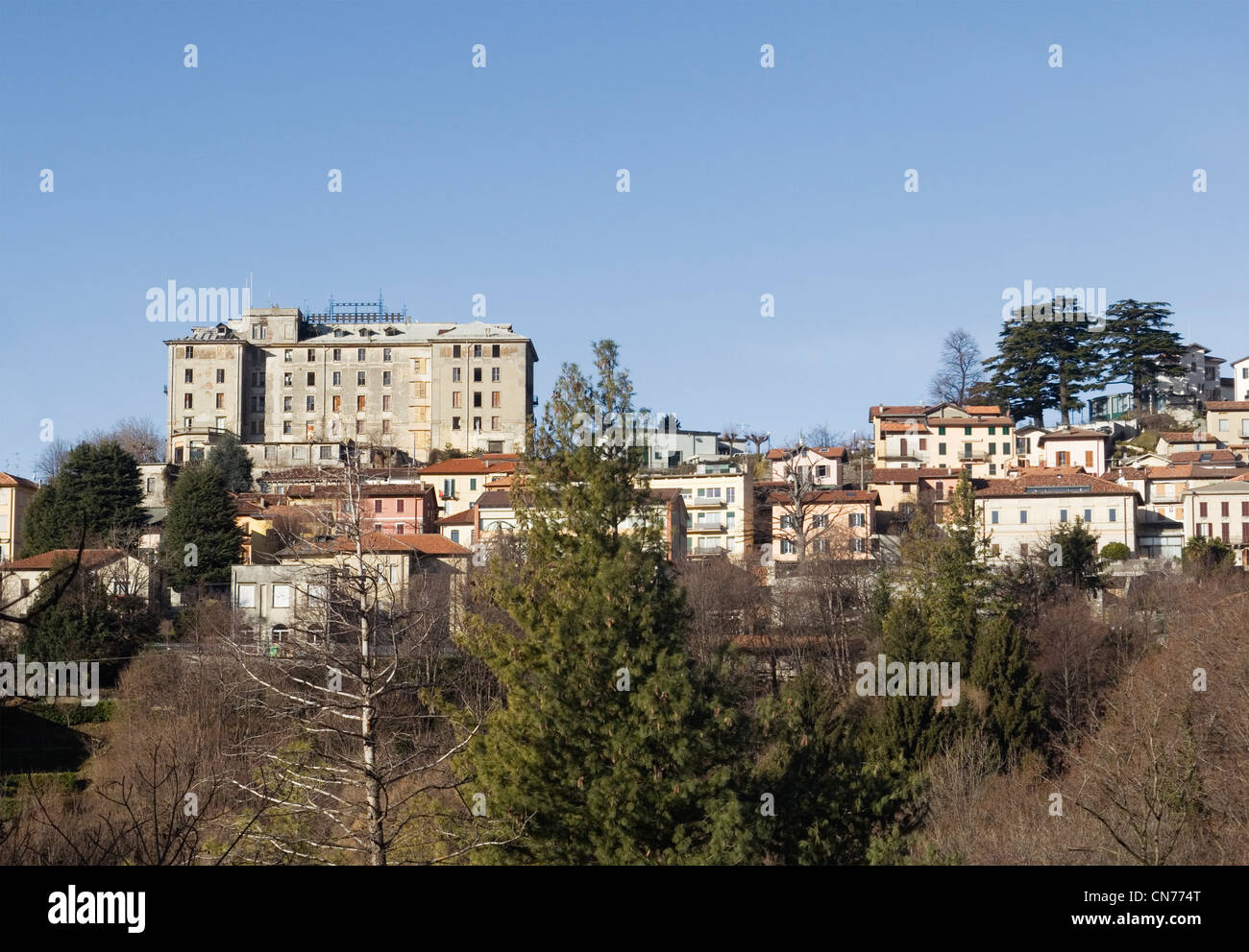 Brunate Province of Como Lombardy Italy Stock Photo Alamy