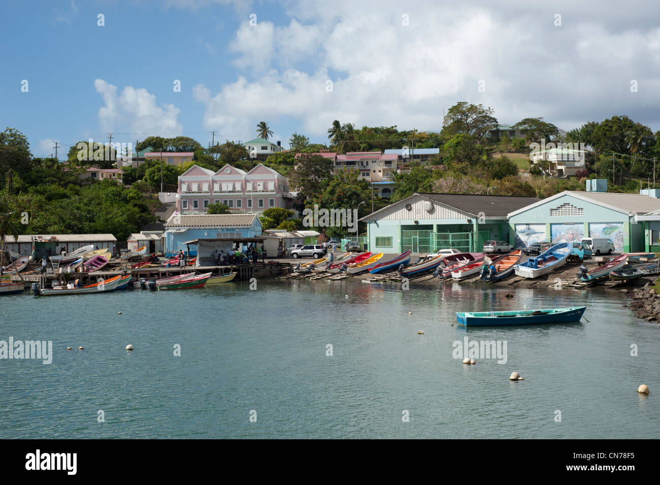 Fishing Harbour In Castries St Lucia Stock Photo Alamy