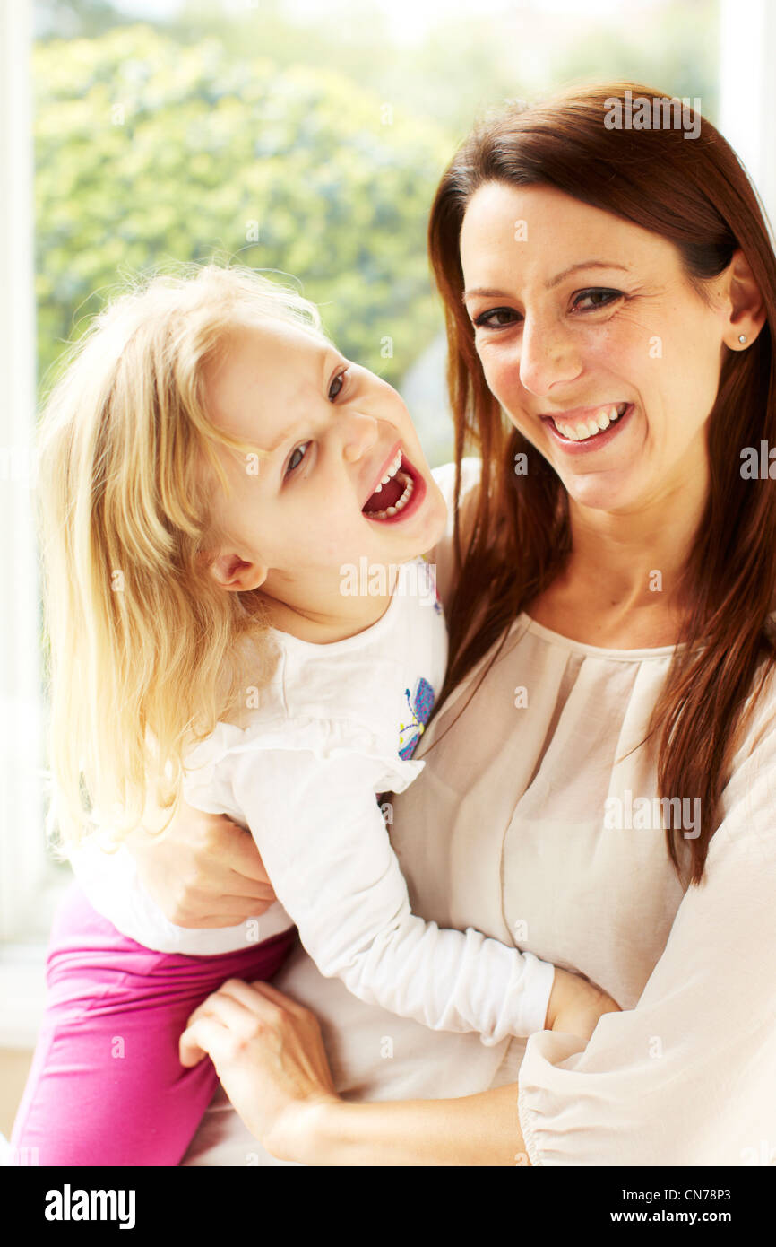 Mother and daughter playing Stock Photo Alamy