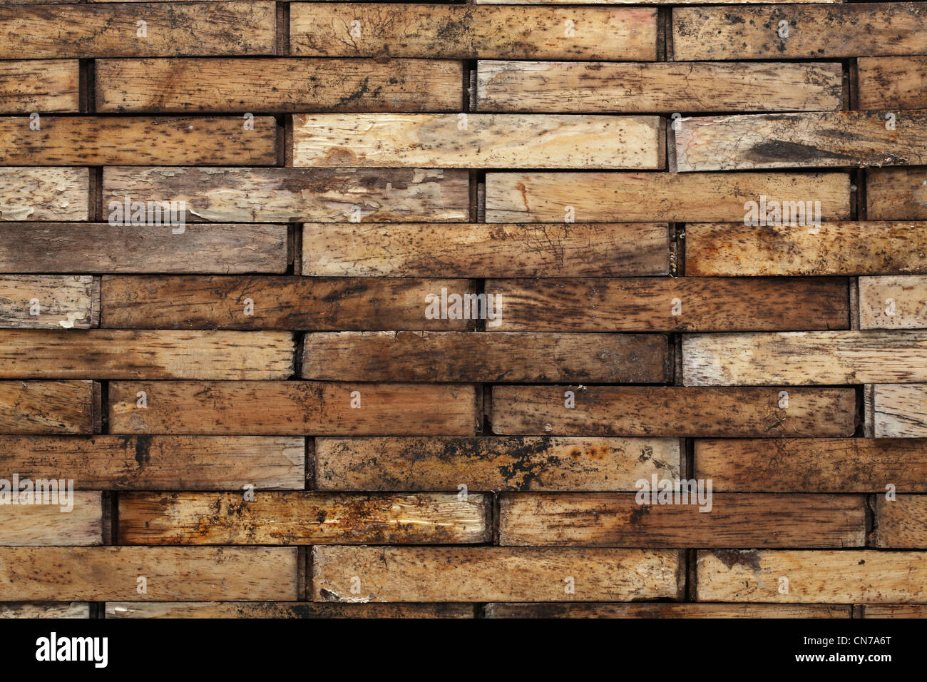 Old dirty wooden wall Stock Photo