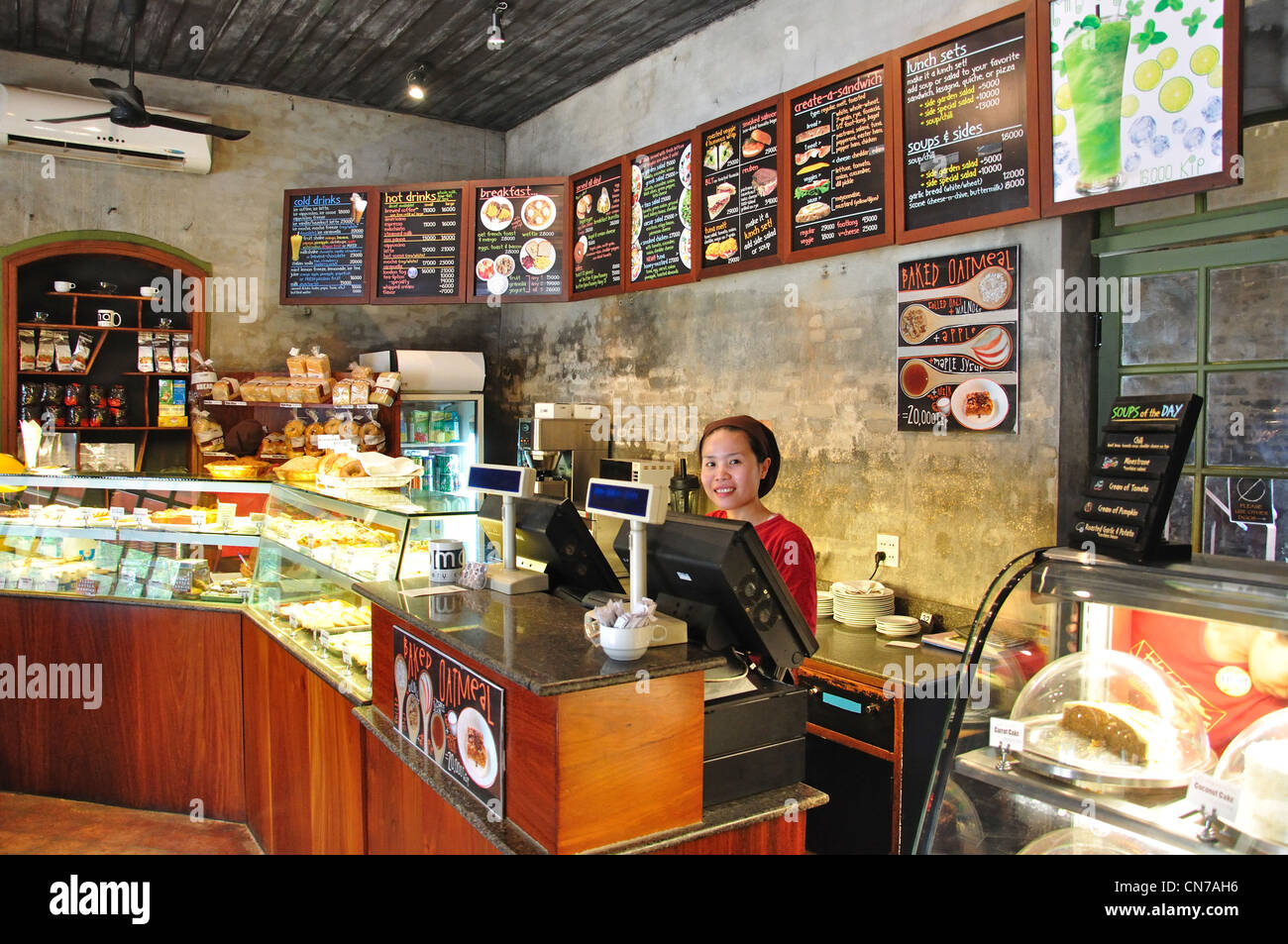 Interior of Joma Bakery Café, Chao Fa Ngum, Luang Prabang, Luang Prabang  Province, Laos Stock Photo - Alamy