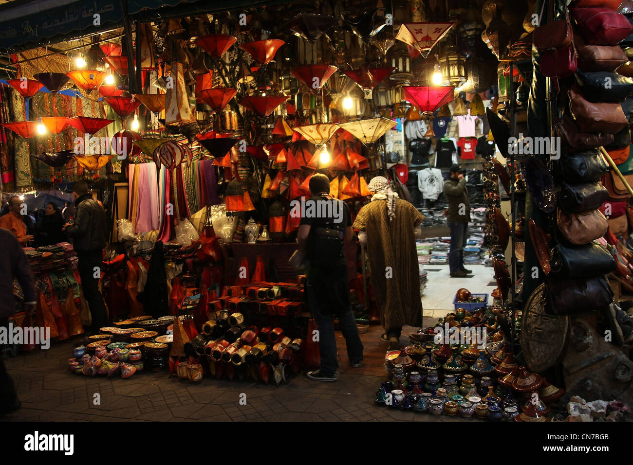 Shopping in Marrakech Stock Photo