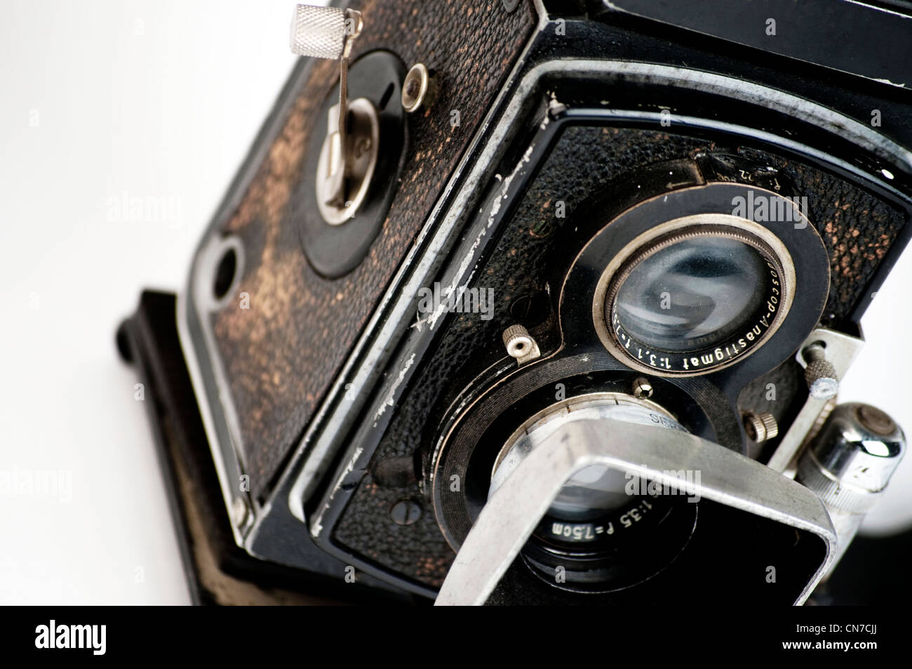 Vintage camera twin lens reflex Stock Photo Alamy
