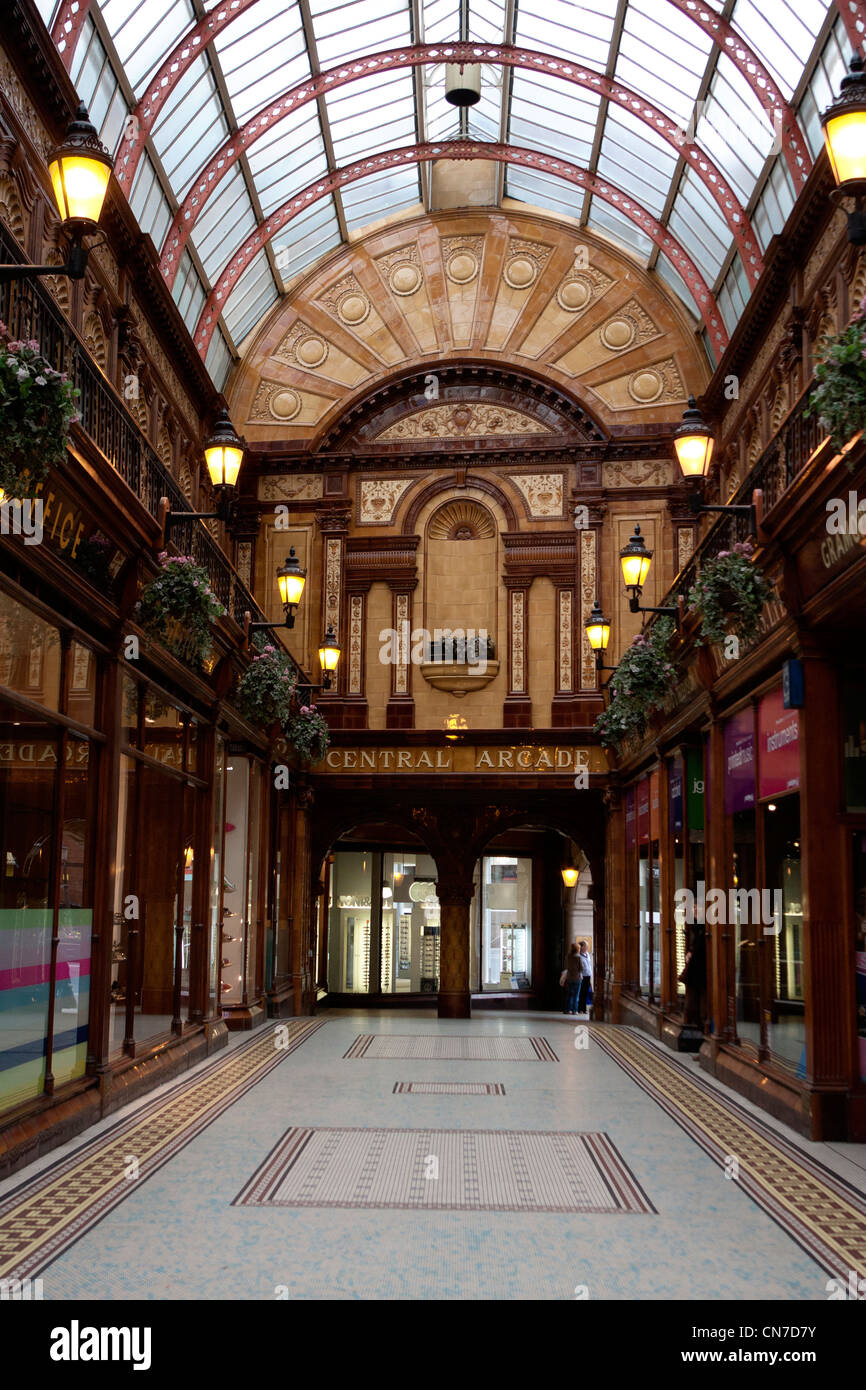 Beautifully ornate Central Arcade in Newcastle Stock Photo Alamy