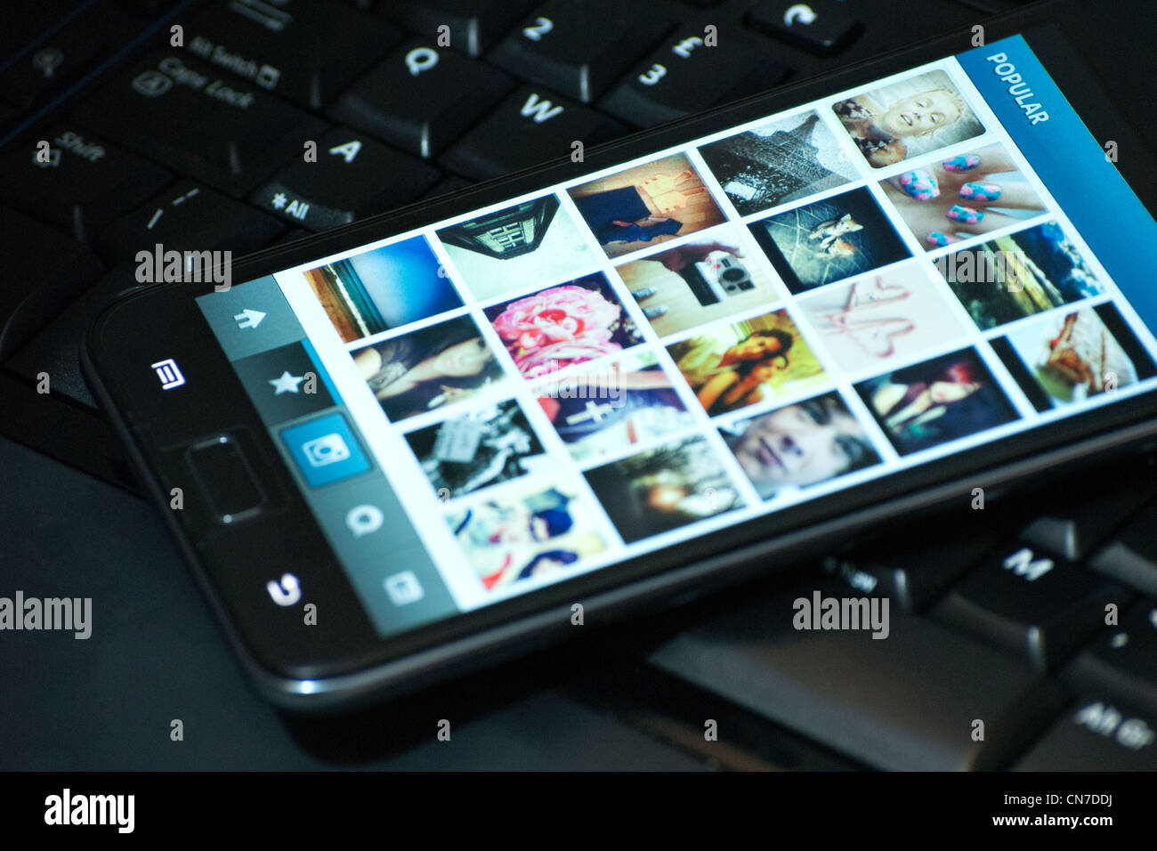 Instagram app on smartphone Stock Photo Alamy