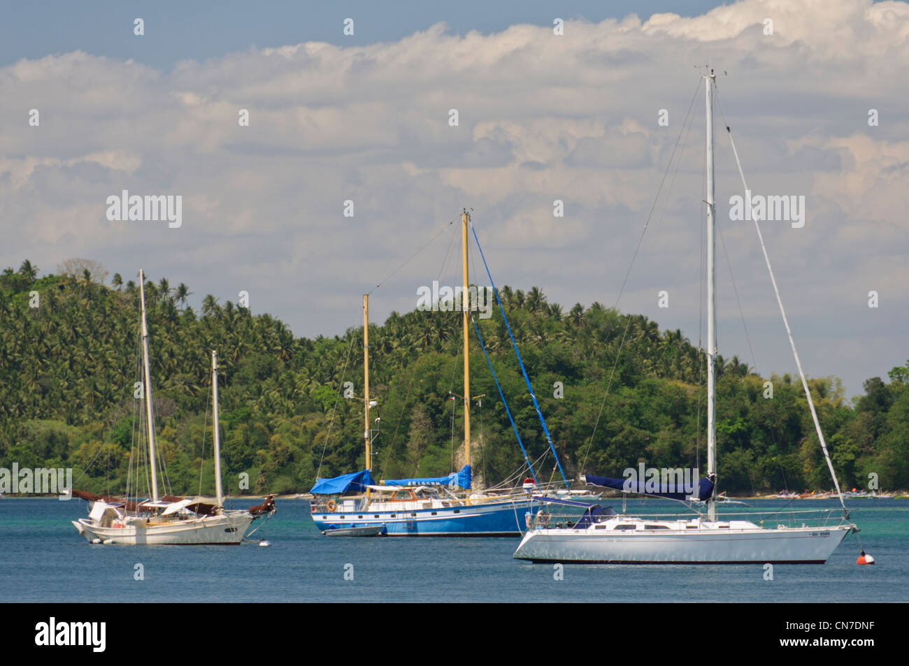 Sailboats sailing yachts sloop ketch schooner Puerto Galera Yacht Club