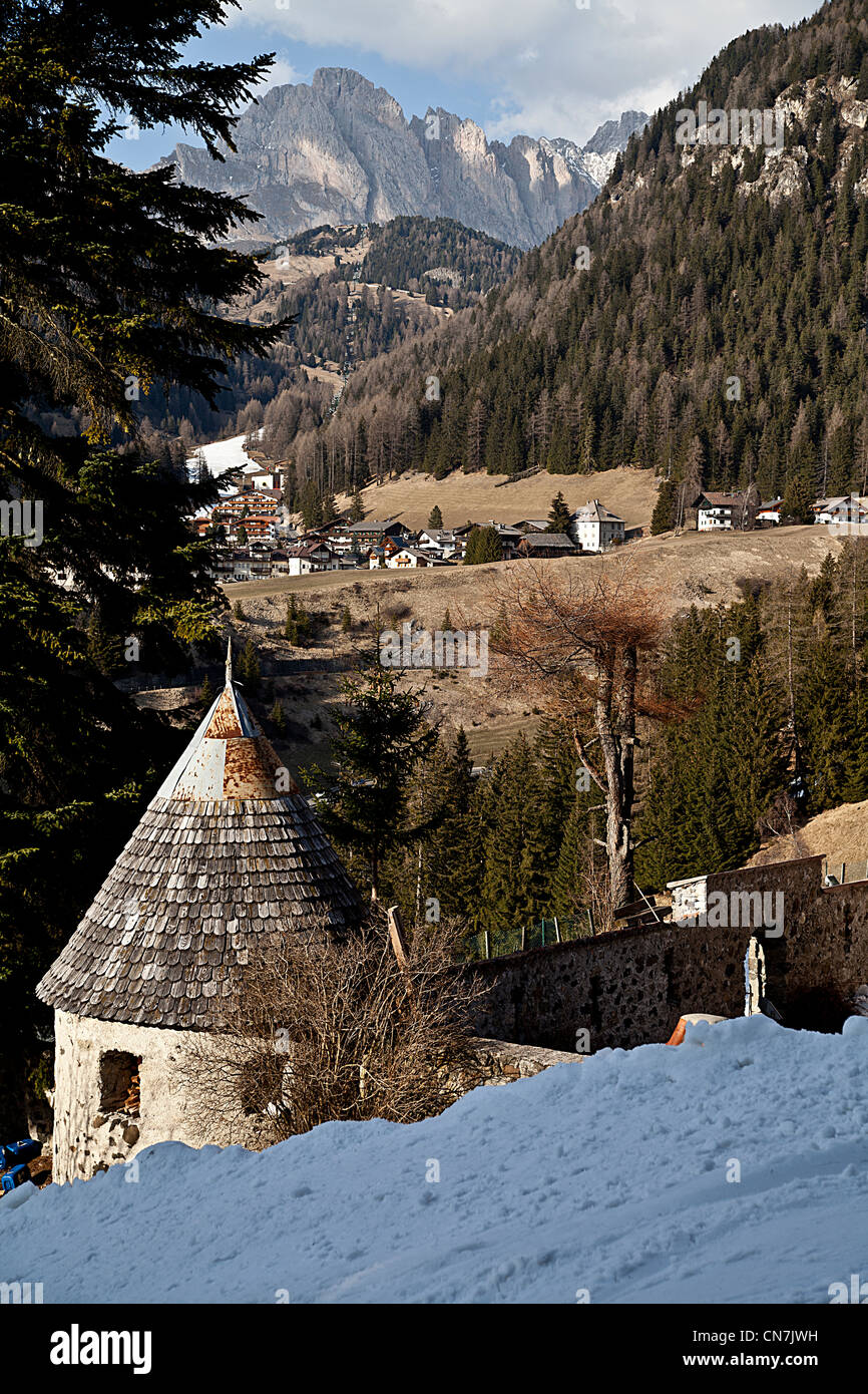 A view of Dolomiti Mountains Stock Photo