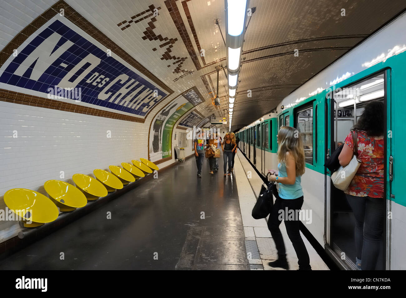 France, Paris, Notre Dame des Champs metro station Stock Photo - Alamy