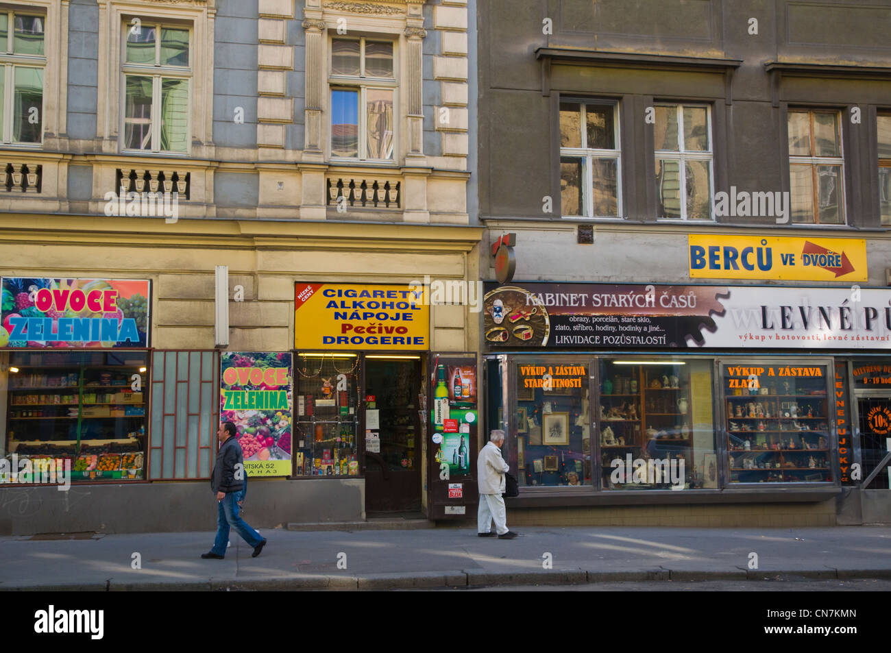 Prague street scene pedestrians hi-res stock photography and images - Alamy