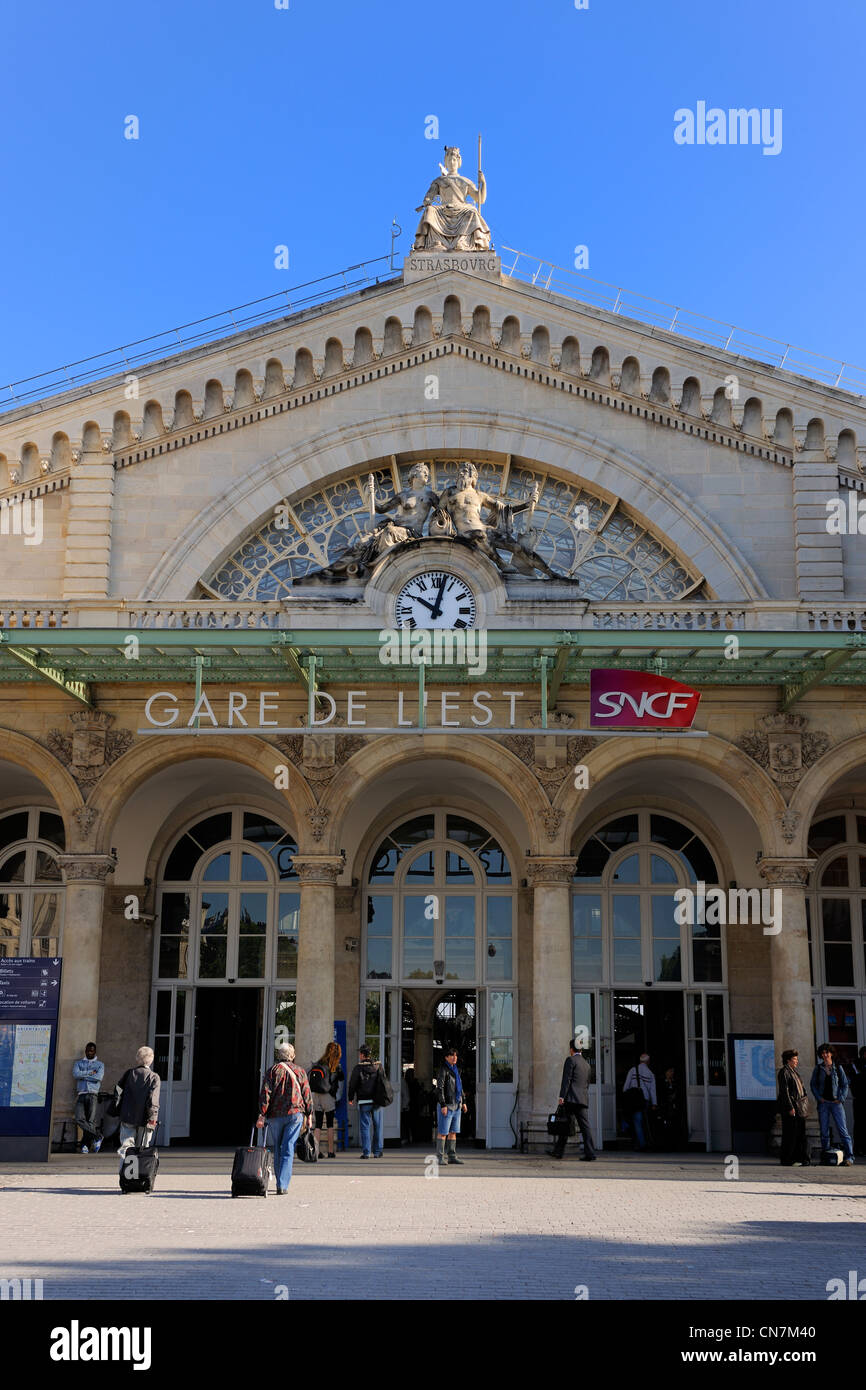 France, Paris, Gare de l'Est Stock Photo