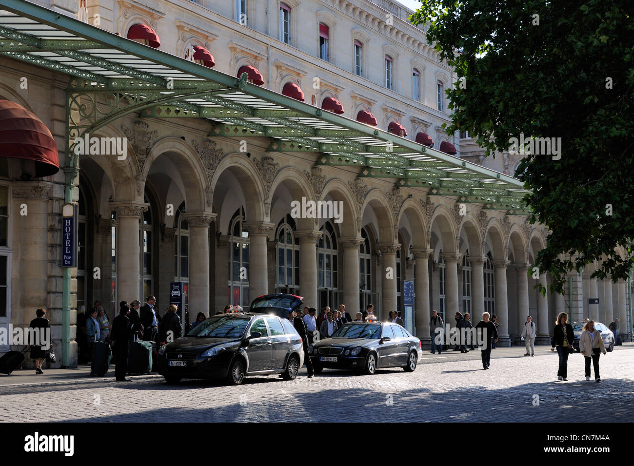 France, Paris, Gare de l'Est, taxis station Stock Photo