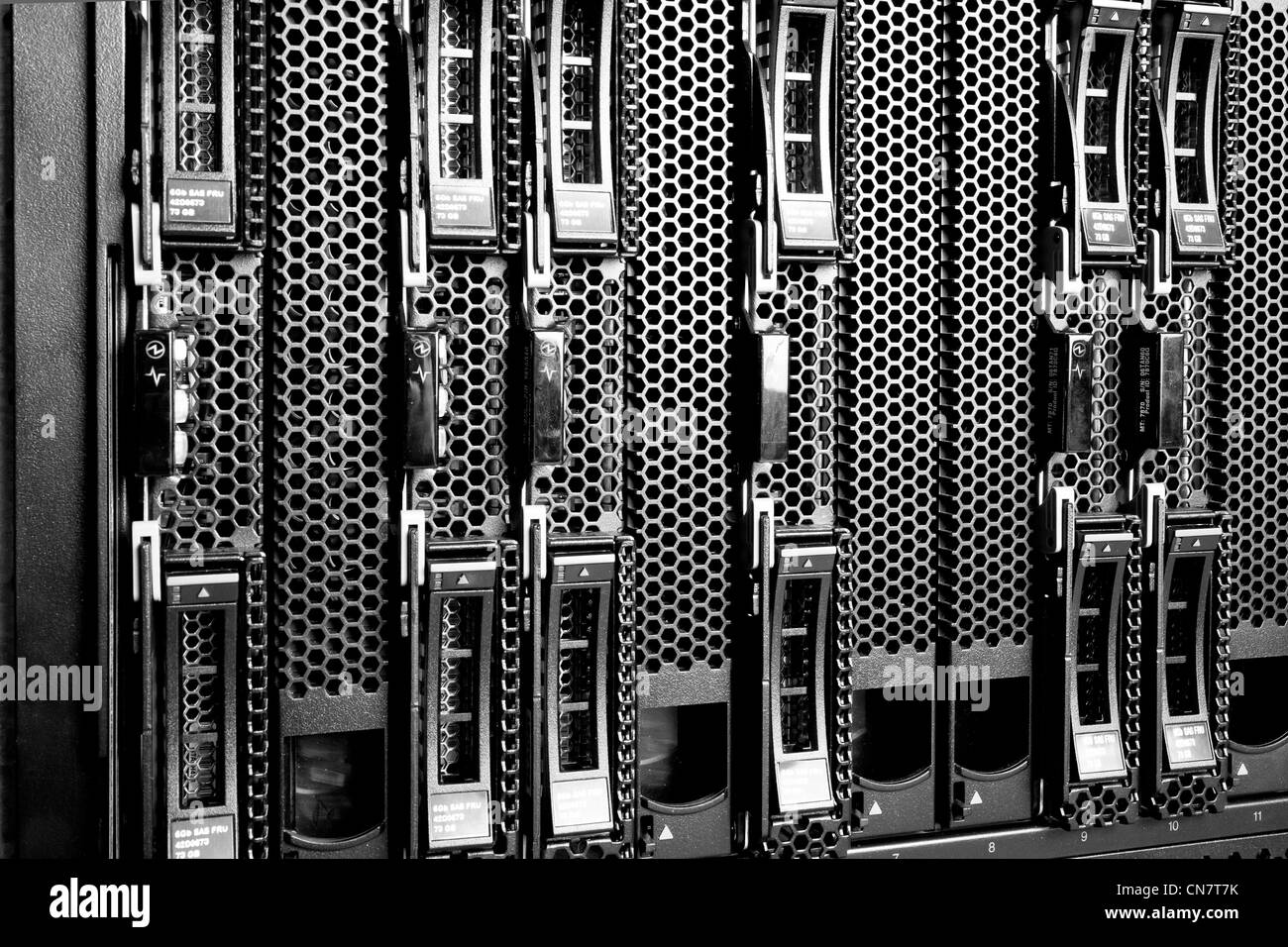 Detail of hard drive cluster in data center Stock Photo Alamy