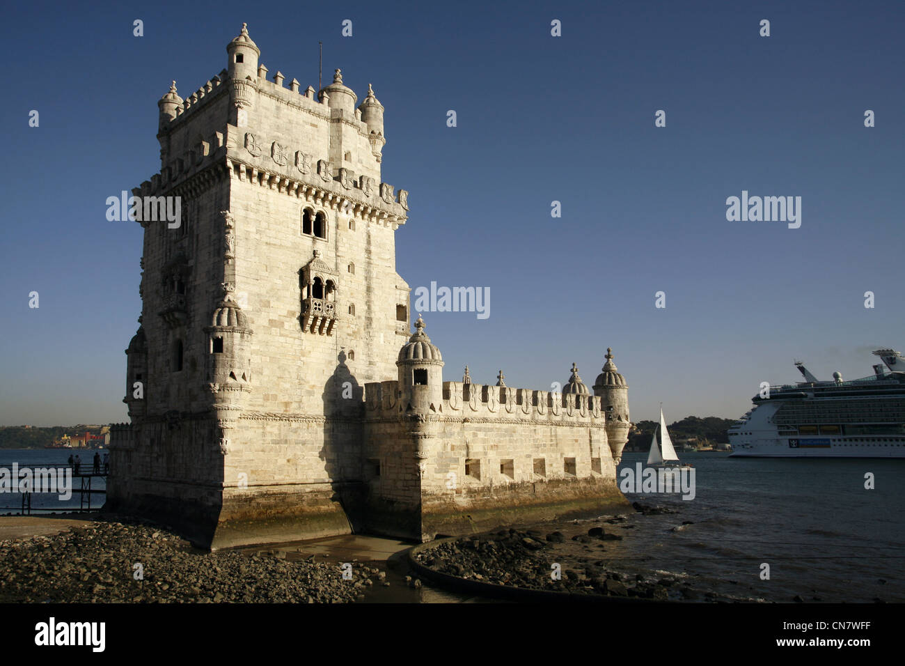Belém Tower, Torre de Belém, Lisbon, Portugal Stock Photo