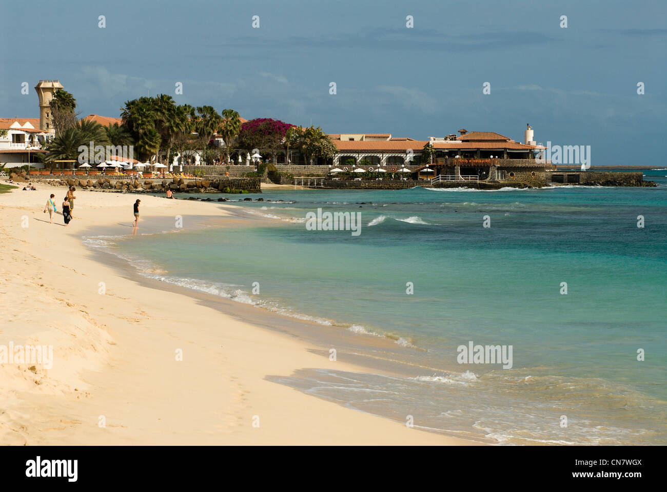 Cape Verde, Sal island, Santa Maria, beach Stock Photo
