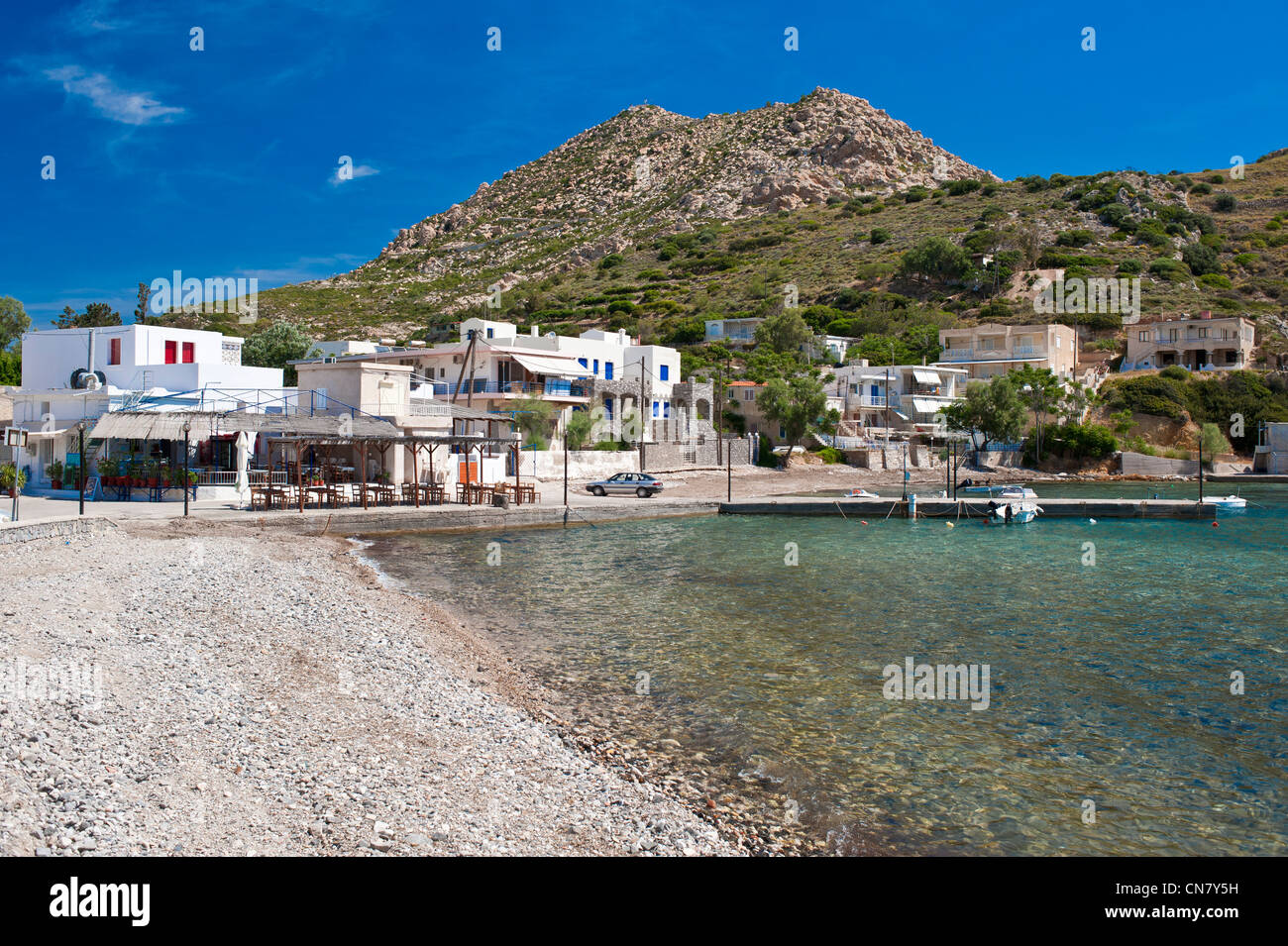Greece, Chios Island, the small harbour of Emporio South of the island