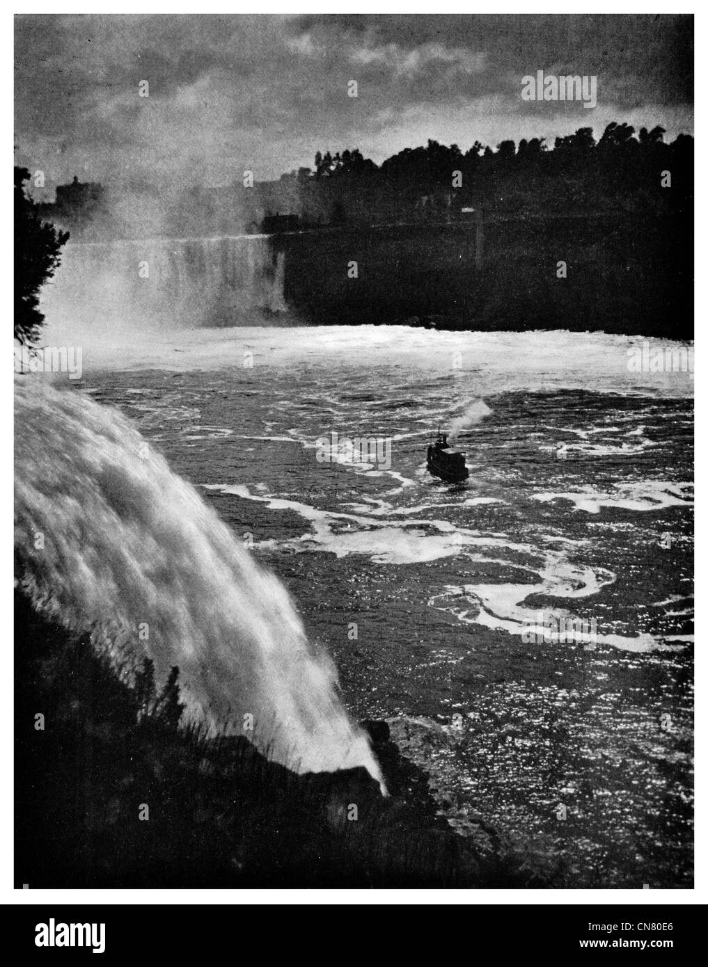 1900 Niagara Falls waterfall Stock Photo
