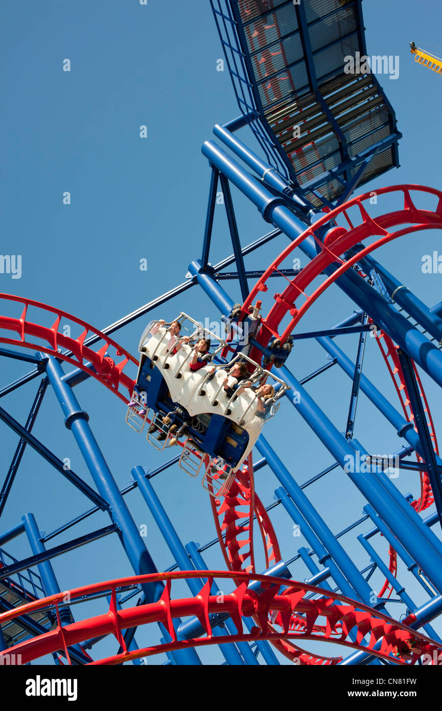 USA New York City NY NYC Brooklyn Coney Island amusement park and beach ...