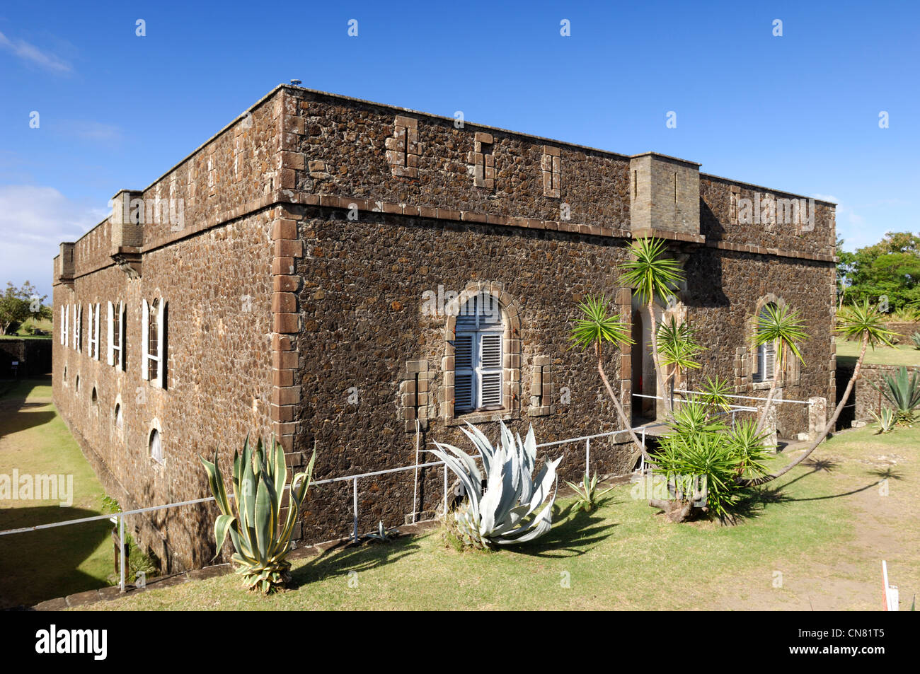 France, Guadeloupe (French West Indies), Les Saintes, Terre de Haut, fortifications of Fort Napoleon Stock Photo