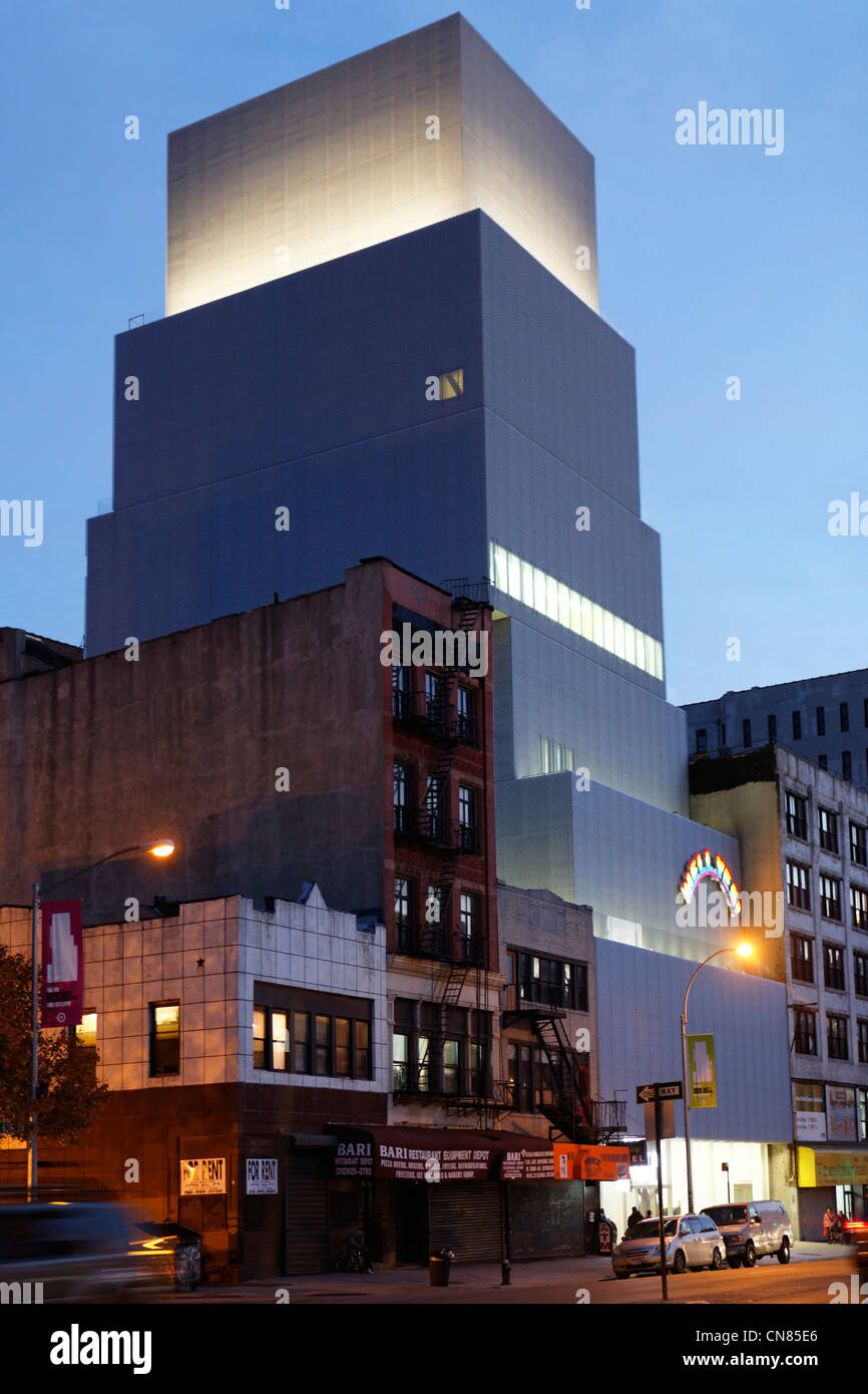 United States, New York City, Manhattan, Lower East Side, New Museum of contemporary Art, 235 Bowery Street Stock Photo