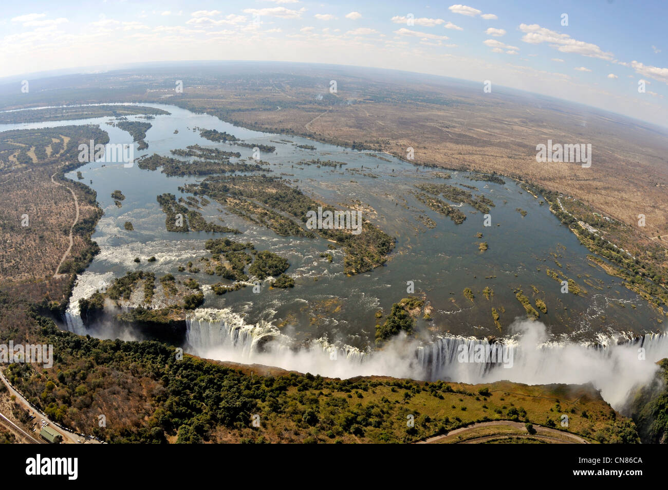 Botswana okavango river Victoria falls Stock Photo