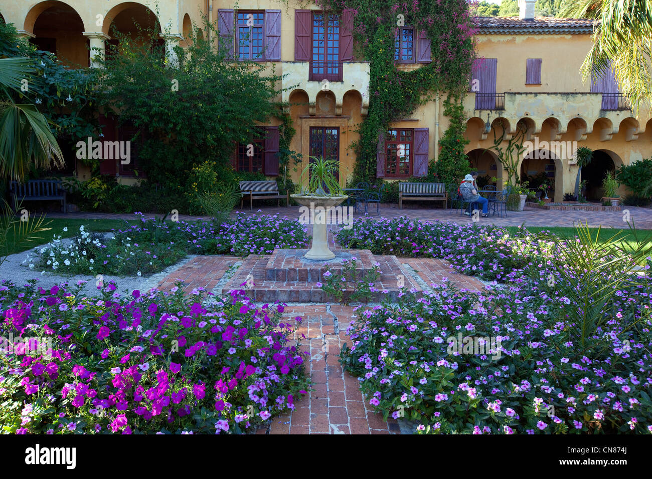 France, Alpes Maritimes, Menton, Botanical and Exotic Garden of Val Rahmeh  of the 19th century Stock Photo - Alamy