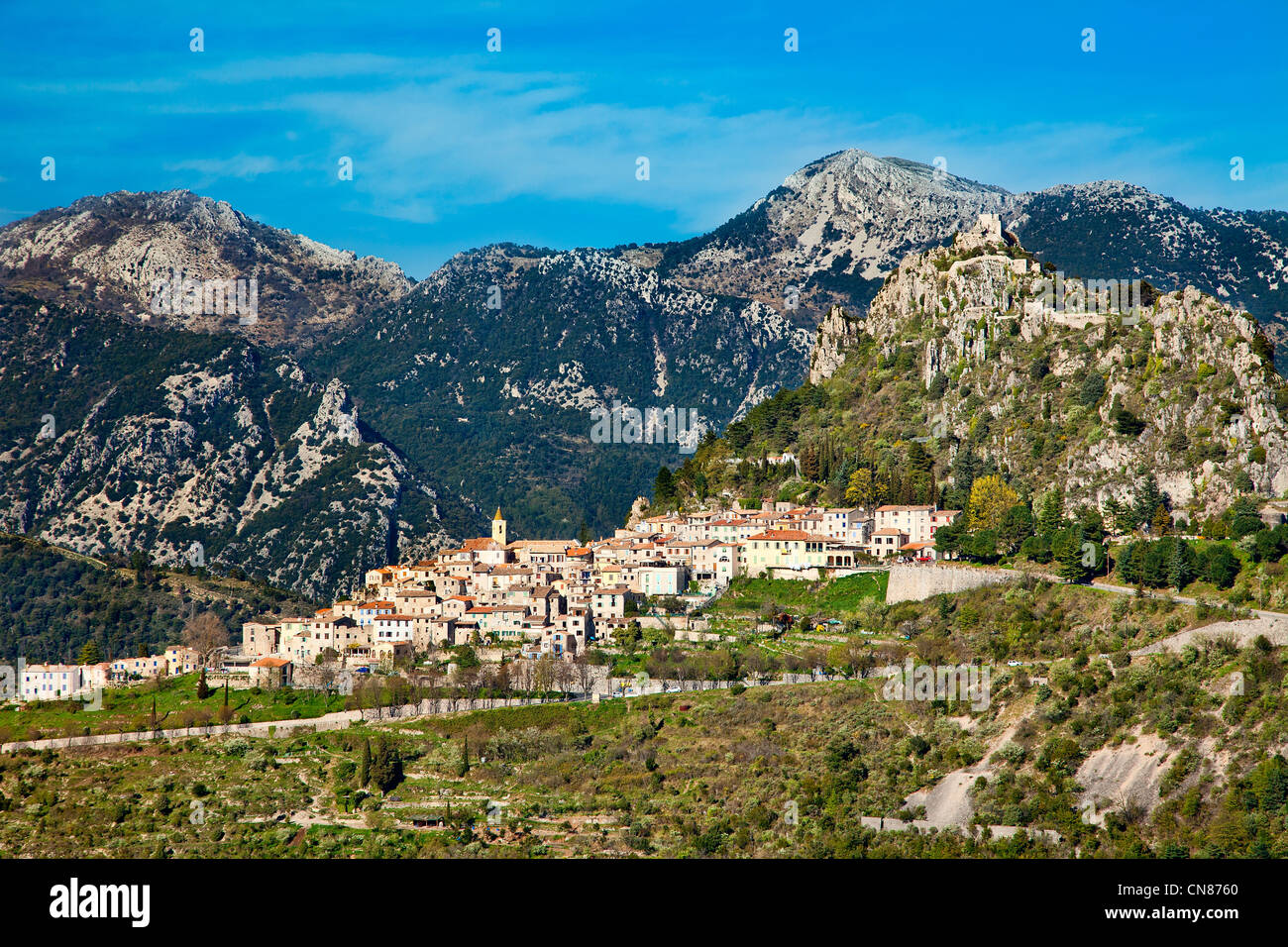 France Alpes Maritimes St Agnes Village In The Sky Labelled Les Plus Beaux Villages De France The Most Beautiful Villages Stock Photo Alamy