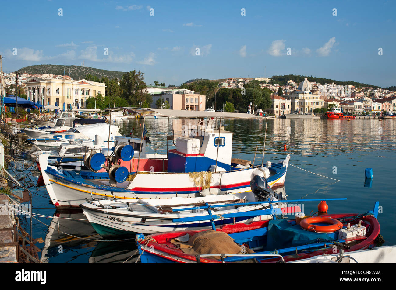 Grèce, north east Aegean islands, Lesbos island, Mytilini Stock Photo