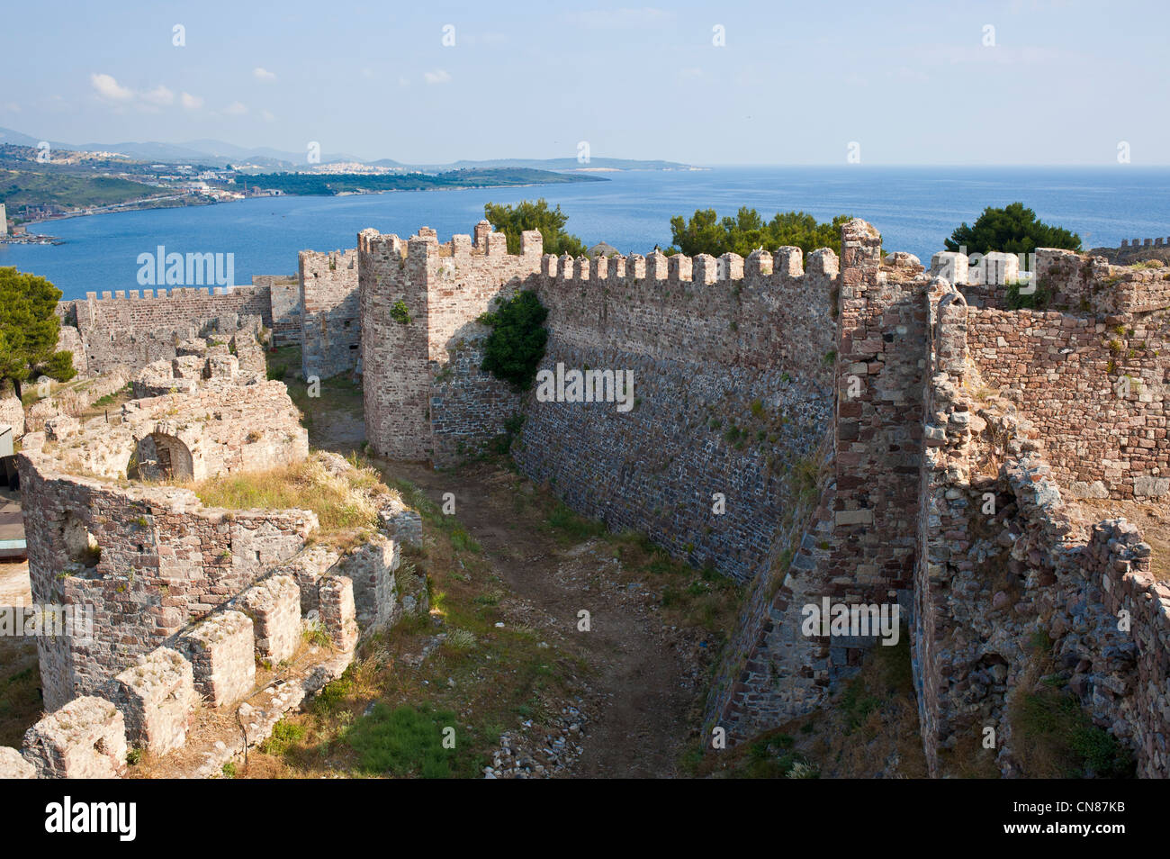Grèce, north east Aegean islands, Lesbos island, Mytilini, the ...