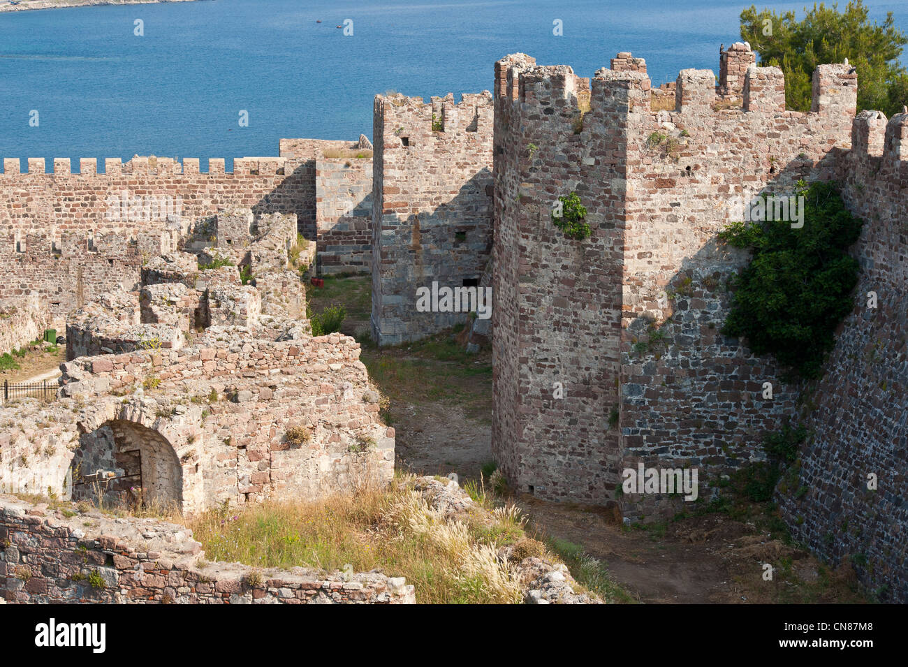 Grèce, north east Aegean islands, Lesbos island, Mytilini, the ...