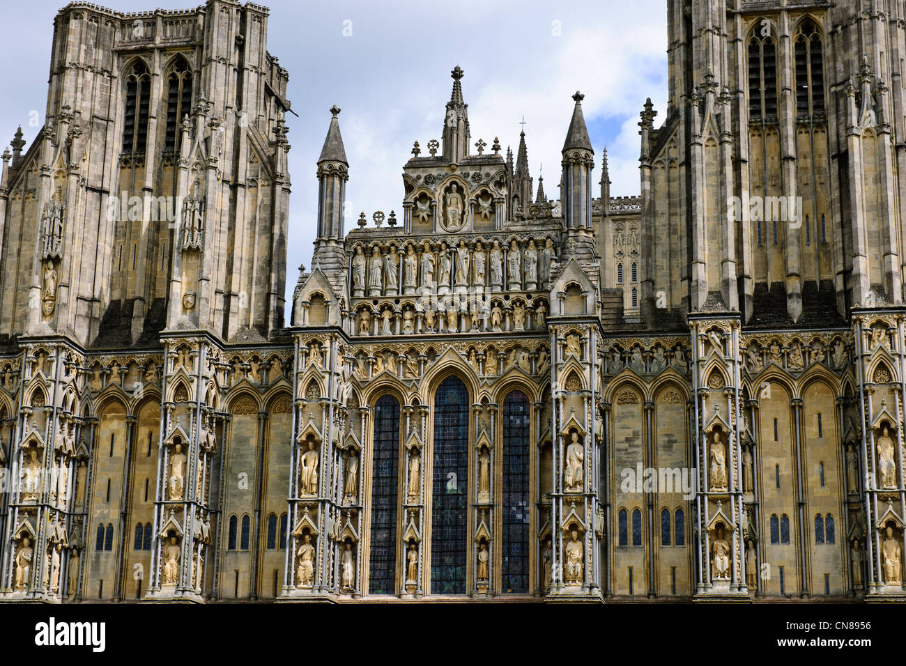 Wells Cathedral,Church of England,Exteriors,Interiors,English Heritage Grade I Listed Building,Wells,Somerset,England,UK, Stock Photo
