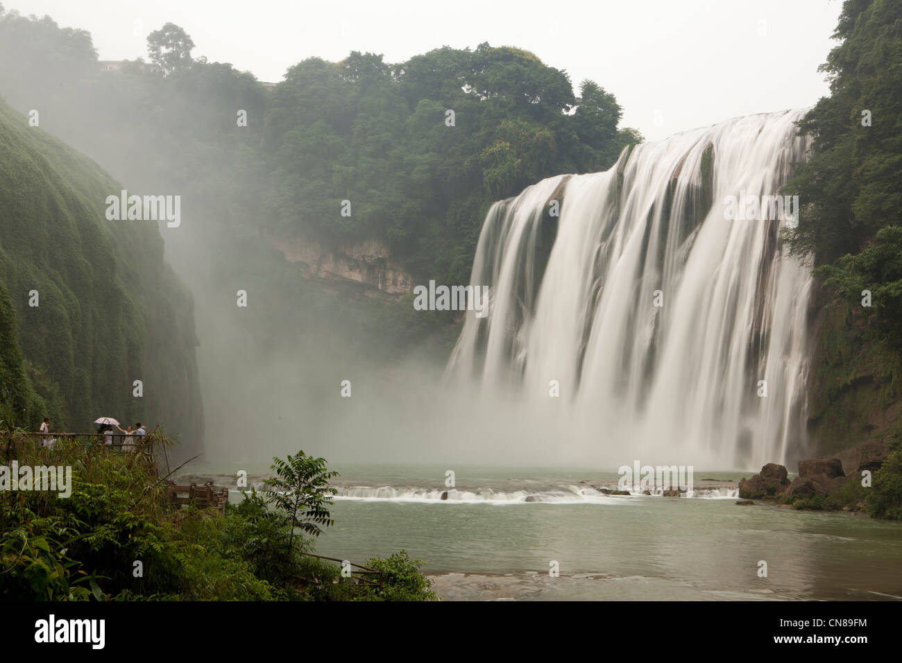 Landscape of Huangguoshu Waterfall, Anshun, Guizhou, China Stock Photo ...
