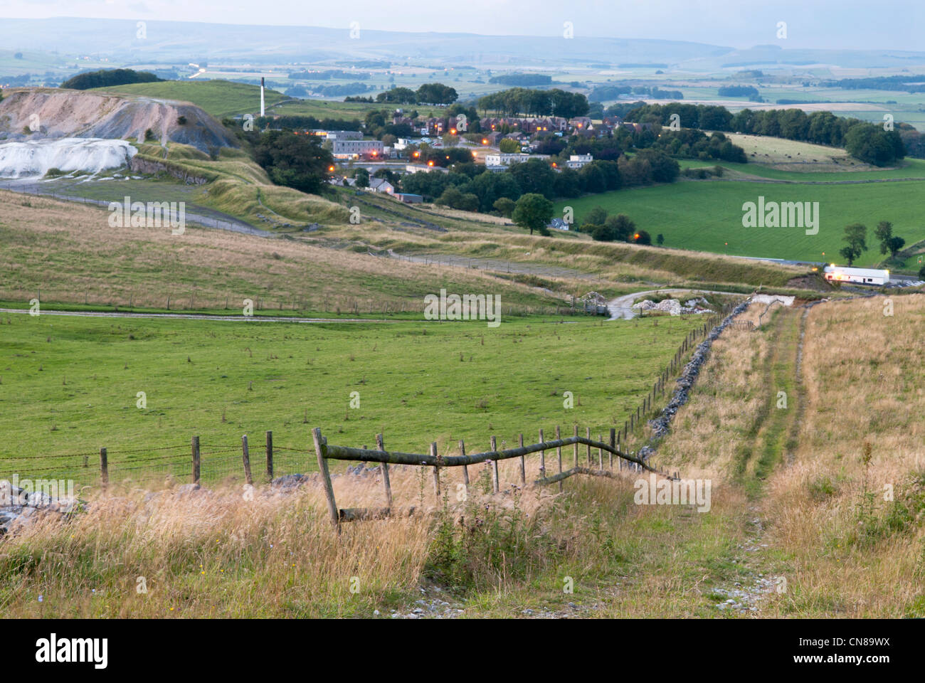 Harpur Hill village in Derbyshire Stock Photo