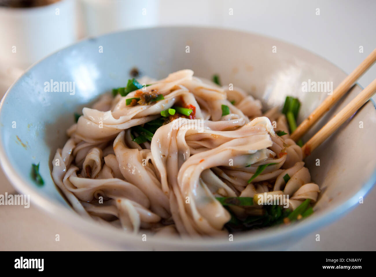 Noddle in Xinjiezhen, Yuan Yang, YunNan, China Stock Photo