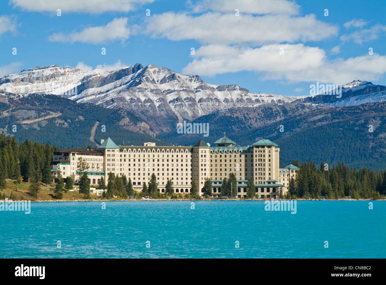 Chateau Lake Louise hotel Banff National Park Alberta canada North ...