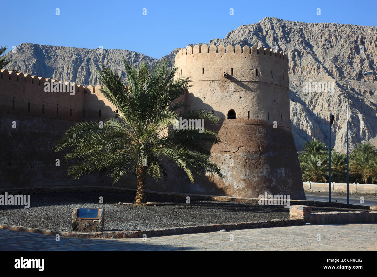 Festung Cacapo, al-Chasab, Khasab, in der omanischen Enklave Musandam, Oman Stock Photo