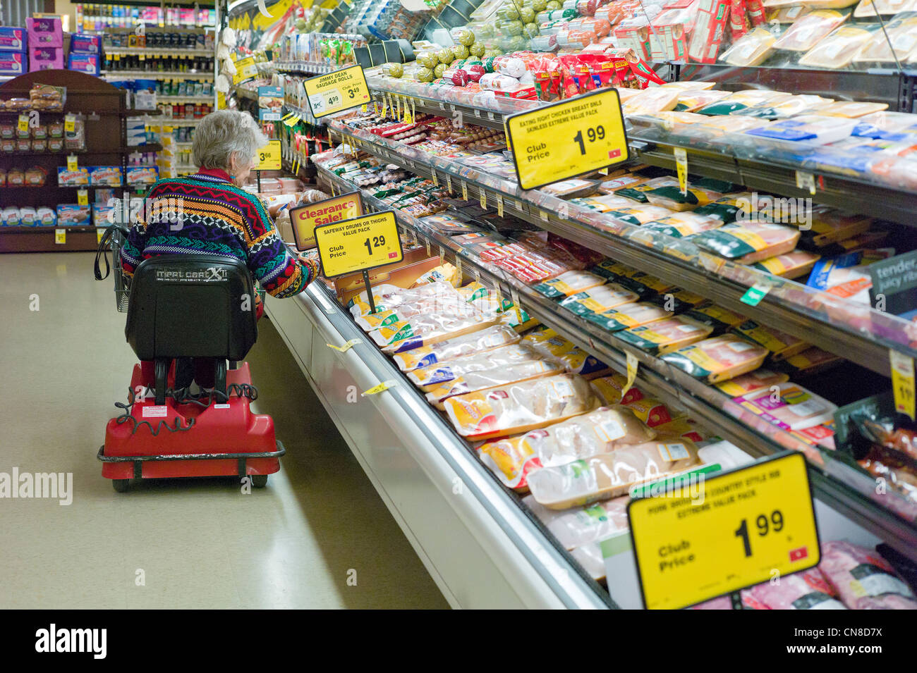 Old lady craps in store