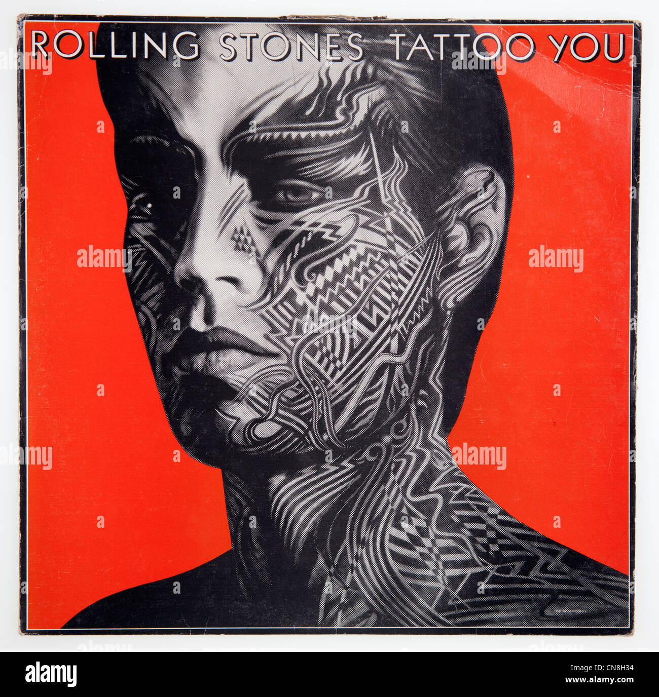 Cover of vinyl album Tattoo You by Rolling Stones, released 1981 on Virgin Records Stock Photo