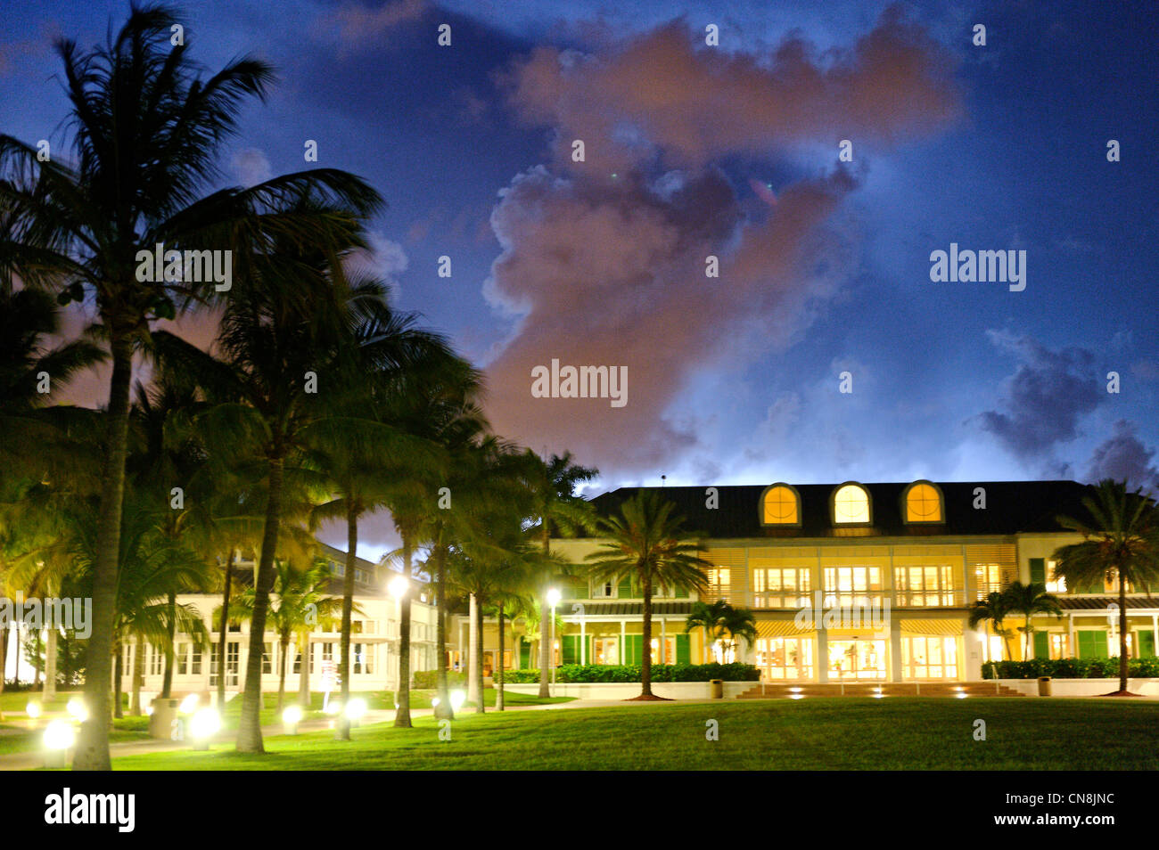 Bahamas, Grand Bahama Island, Freeport, Grand Lucayan Radisson seen at