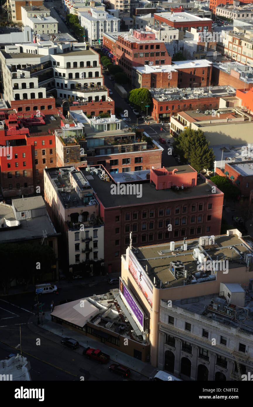 The Roofscape of North Beach, San Francisco CA Stock Photo Alamy