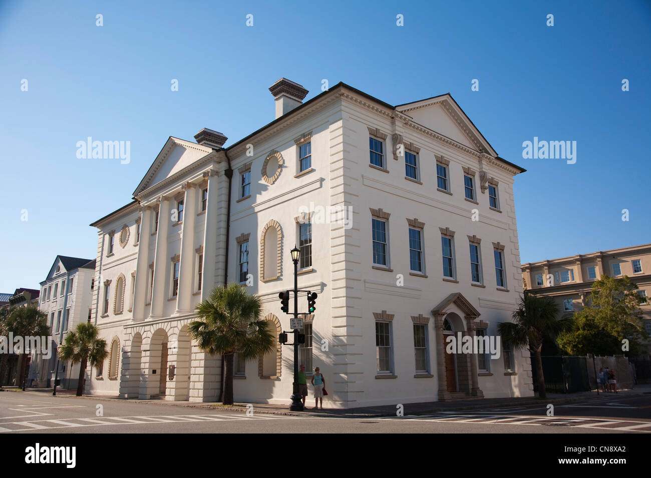 Charleston County Courthouse, located at The Four Corners of the Law, Meeting and Broad Streets, Charleston, South Carolina, USA Stock Photo