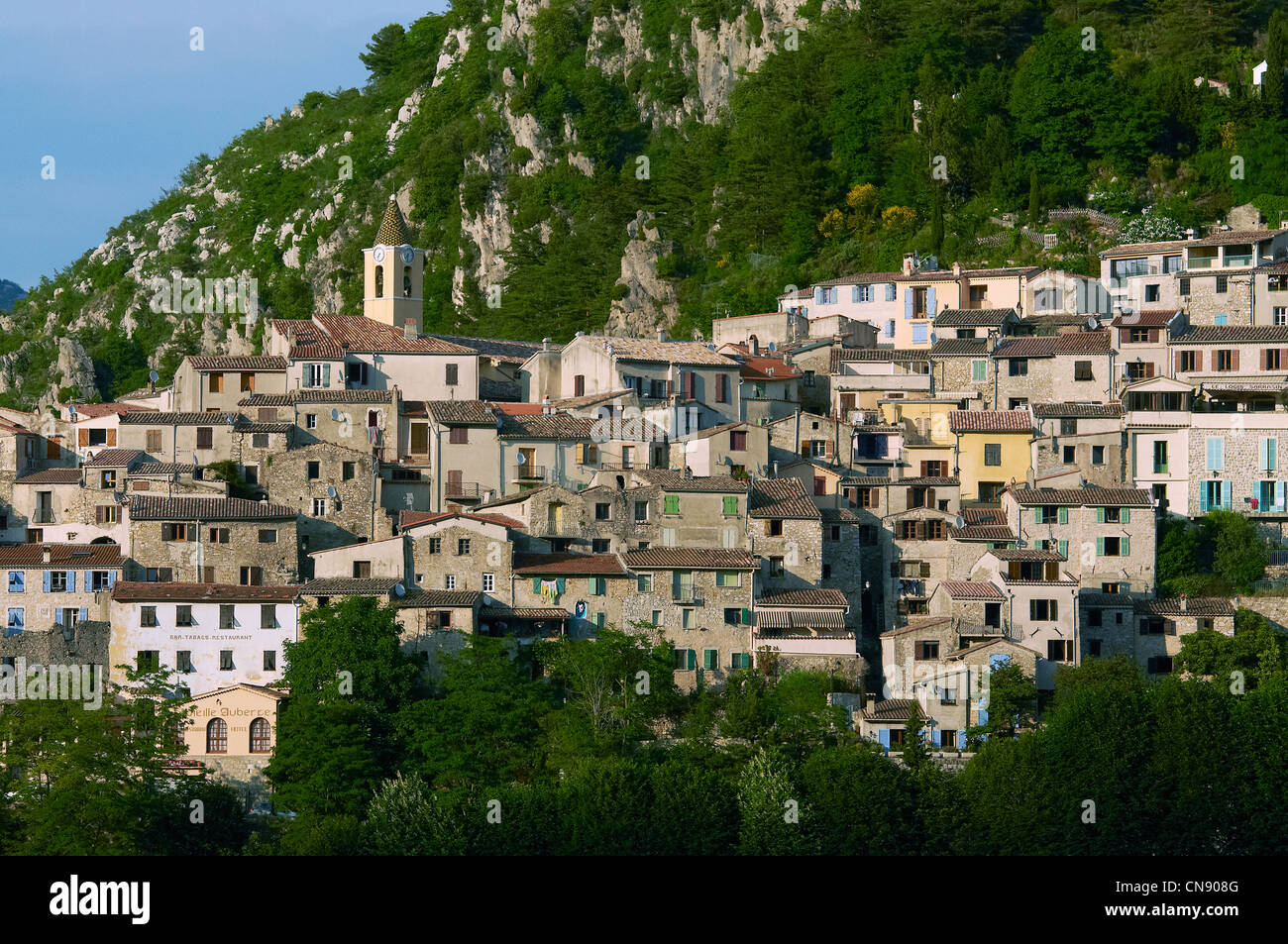 France, Alpes Maritimes, Sainte Agnes, labeled Les Plus Beaux Villages