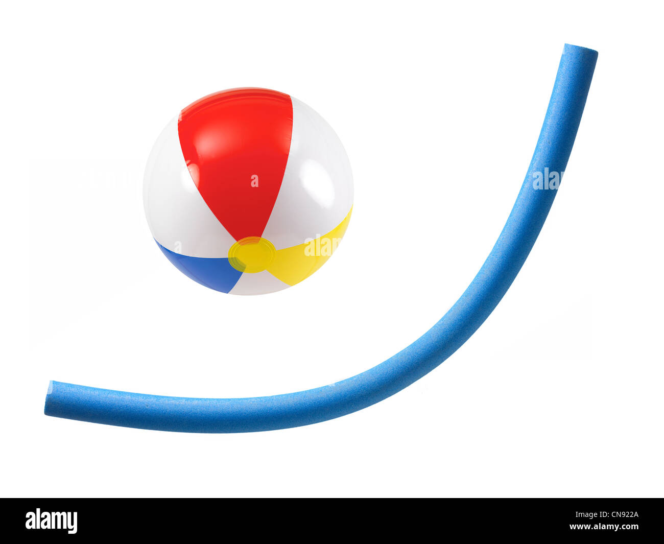 A pool floating device isolated against a white background Stock Photo