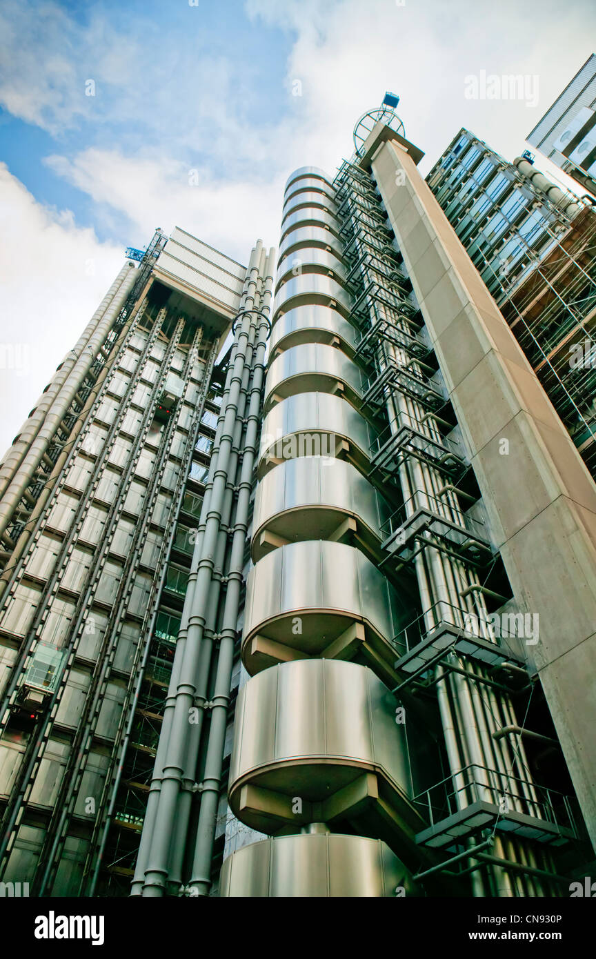 Lloyd's building (aka the inside-out building), London Stock Photo