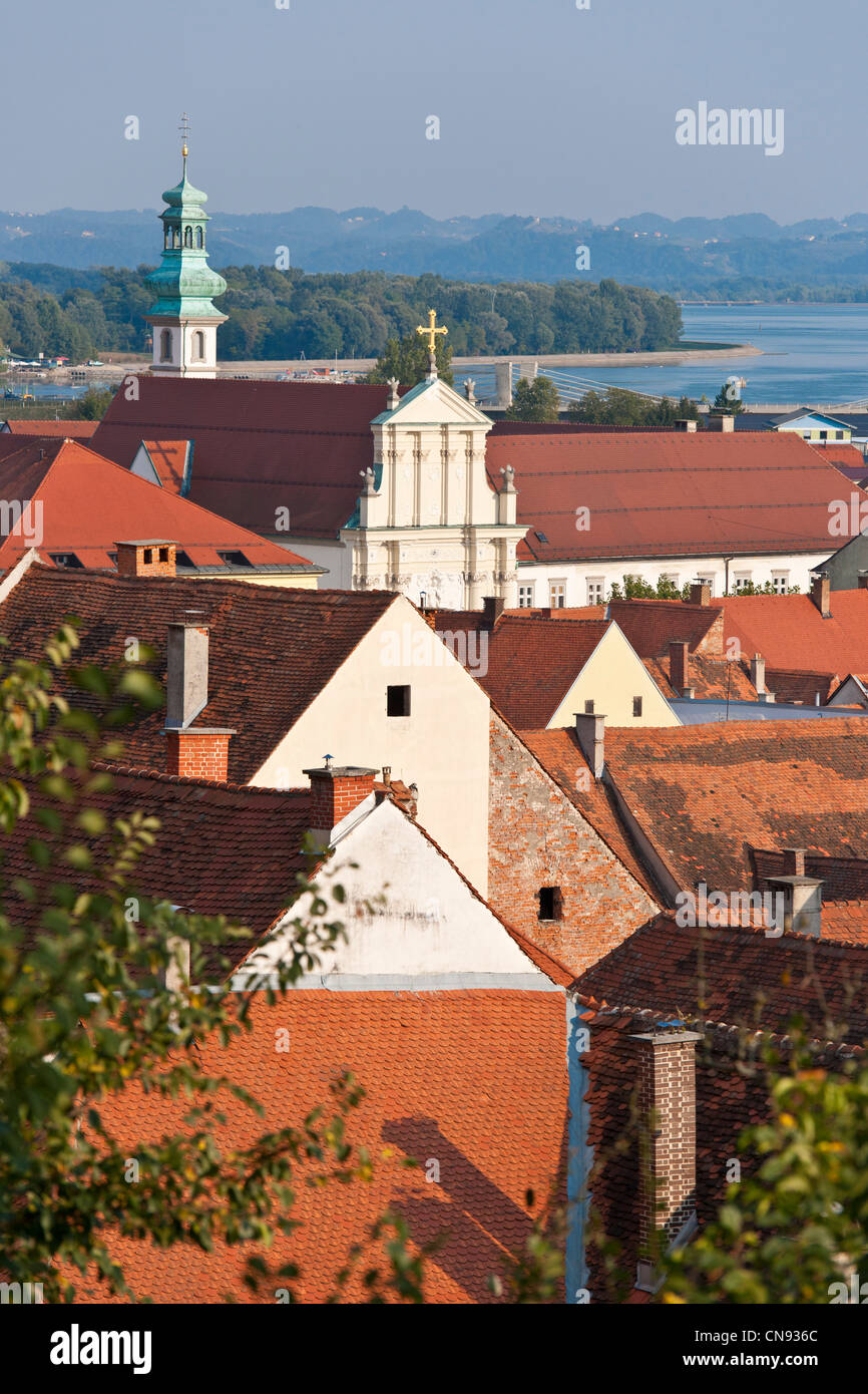 Slovenia, Lower Styria Region, Ptuj, town on the Drava River banks, the monastery Minorite Stock Photo