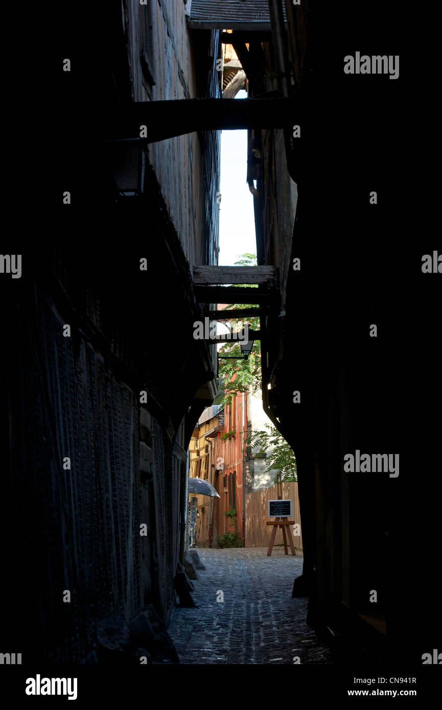 France, Aube, Troyes, the ruelle des Chats Stock Photo