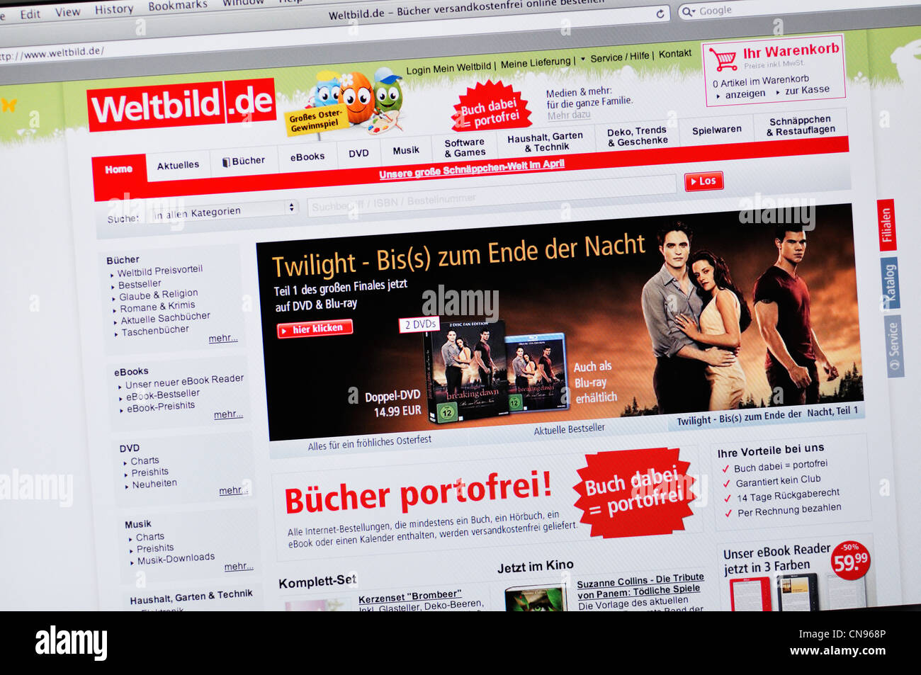 Weltbild Publishing Group website Stock Photo - Alamy