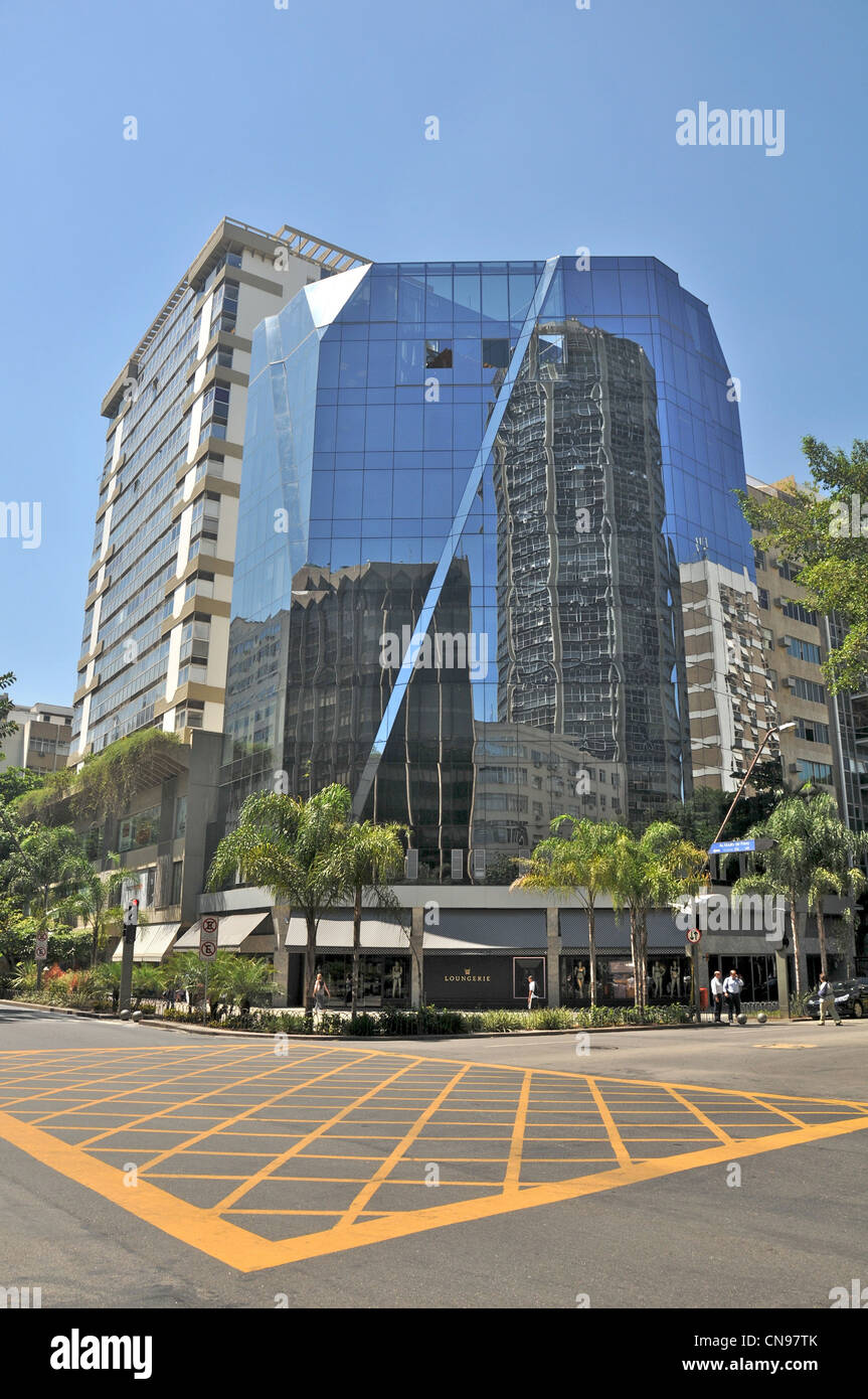 modern building Ataulfo de Paiva avenue Leblon Rio de Janeiro Brazil Stock Photo