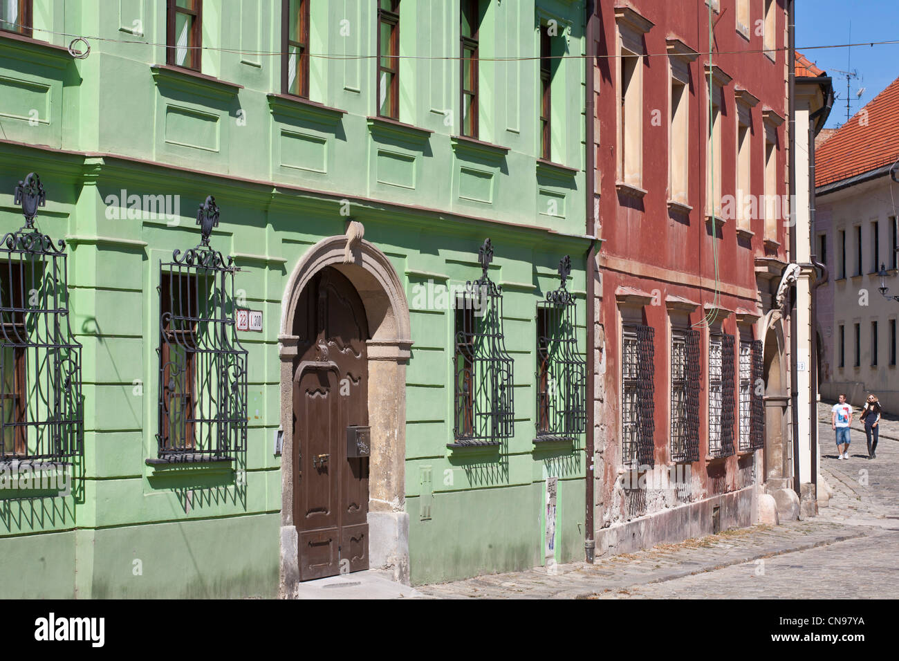 Slovakia, Bratislava, Historic neighborhood, Kapitulska Street Stock Photo