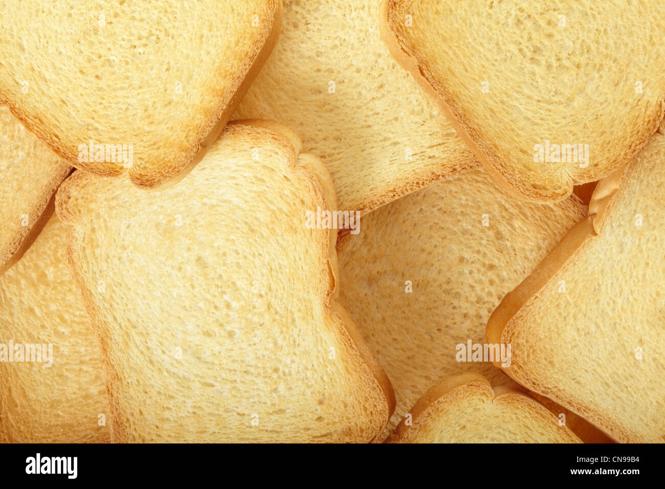Rusk bread texture background Stock Photo