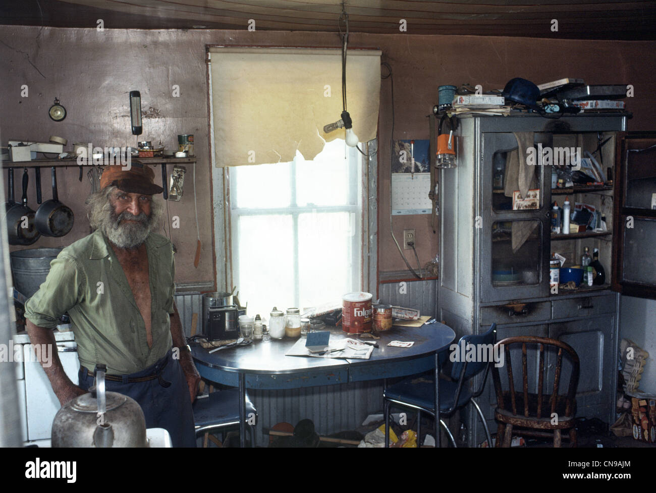 Emery Blagdon in his kitchen in Stapleton Nebraska Stock Photo Alamy